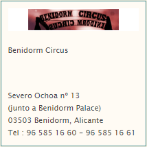 benidorm circus