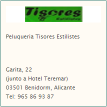 peluqueria tixores